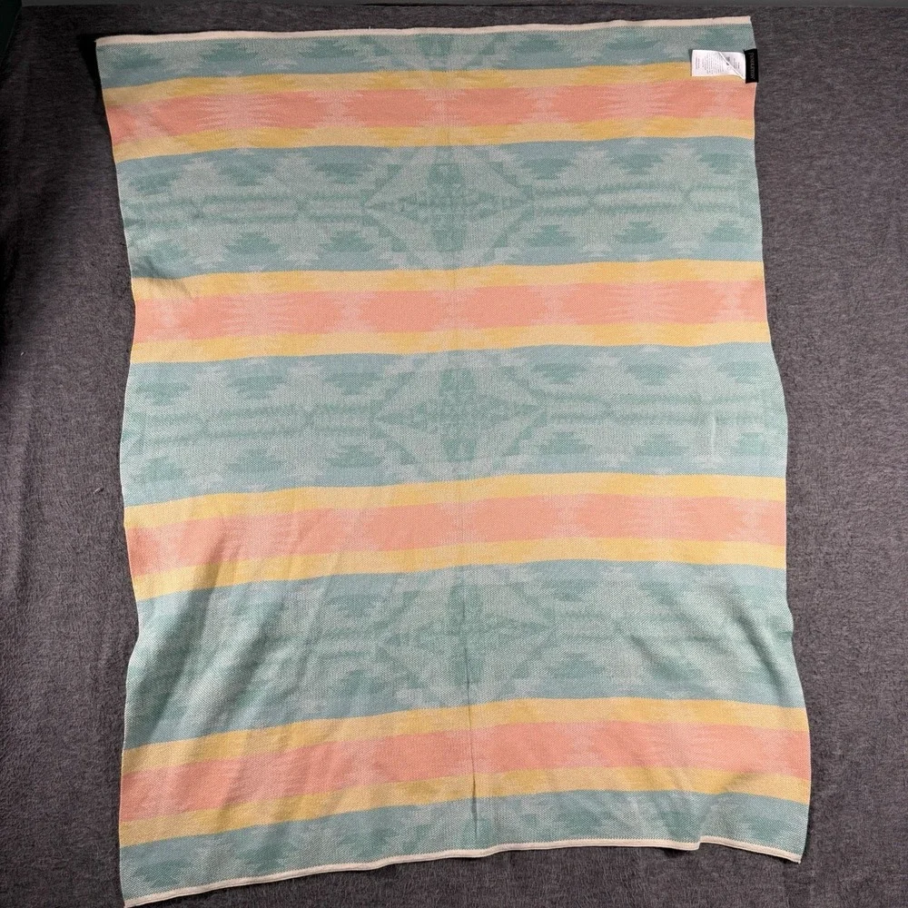 Pendleton Falcon Cove Cotton Baby Blanket 30 X 40 Southwestern Cowboy Aztec